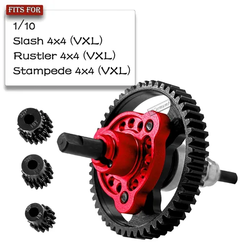 Miniatura 2 de Pieza de mejoras de engranaje recto 53T para Slash 4X4/VXL Stampede 4X4/VXL Rustler 4X4/VXL, eliminador de embrague deslizante 53T con piñones