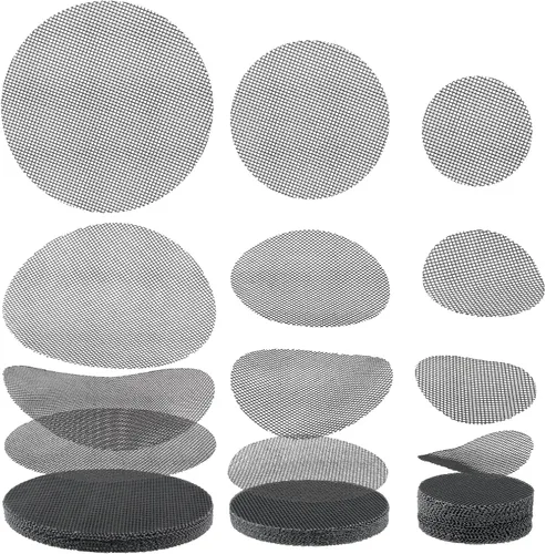 Miniatura 10 de Almohadillas de Malla para Agujeros de Macetas Pantallas de Malla de Drenaje para Bonsái 50 Paquetes de 2 Pulgadas Redondas, 50 Pcs