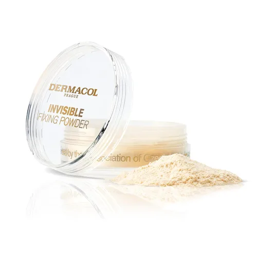 Dermacol - Polvo facial de fijación invisible, polvo de ajuste translúcido a prueba de tacto para pieles grasas y otros tipos de piel, maquillaje en