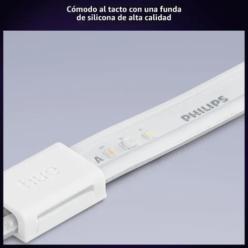 Miniatura 6 de PHILIPS Hue Kit de Base de Tira de Luces LED Inteligente RGBWW Solo de Interior de 10 Pies, 1 Paquete, Control con Aplicación Hue, Tiras de Luces