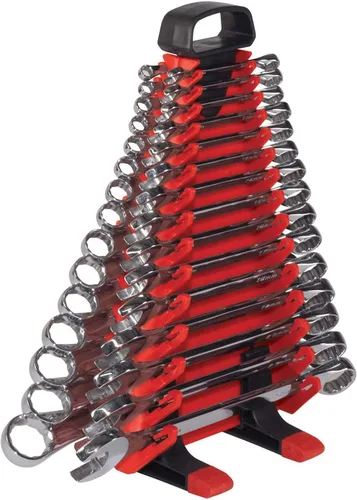 Miniatura 2 de Ernst Manufacturing - Torre de herramientas de llave inglesa 5224, 24 herramientas rojas