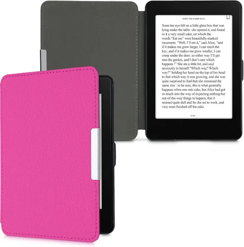 Miniatura 12 de kwmobile Funda compatible con Amazon Kindle Paperwhite - Funda protectora de nailon para lector electrónico - Antracita