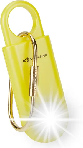 Miniatura 18 de Alarma de seguridad personal de 130 dB con luz estroboscópica. Alertas de emergencia SOS de sonido fuerte con mosquetón. Sirena de llavero