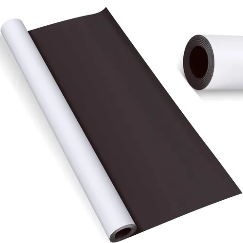 Miniatura 8 de Amylove Hojas magnéticas de superficie blanca en blanco de 8 pulgadas x 5 pies, rollo magnético de 30 mil, imprimible, de vinilo flexible, hoja