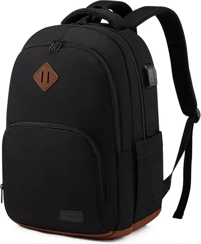 Miniatura 9 de LOVEVOOK Mochila escolar para mujeres y hombres, mochila clásica con compartimento para laptop de 15.6 pulgadas, bolsa ligera para libros