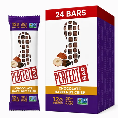 Miniatura 15 de Perfect Bar - Barra de proteínas con crujiente de frutas, frutos rojos mixtos y mantequilla de nueces, snack de proteínas, sin gluten, sin soya, sin