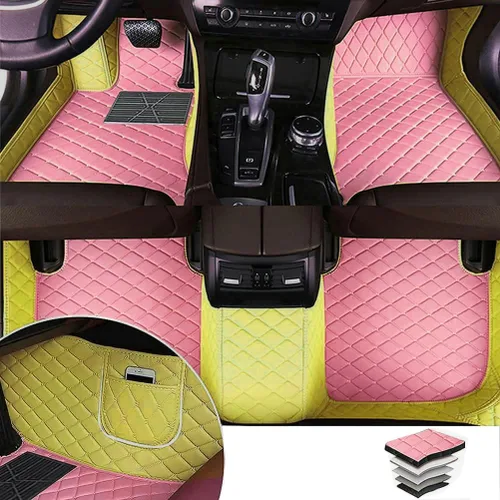 Miniatura 30 de Alfombras para todo tipo de clima de TAHALI - Alfombrillas impermeables, antideslizantes, de cuero para automóviles, SUV, camiones - Proteja