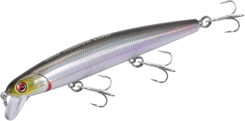 Miniatura 12 de LITTMA Señuelos de pesca de surf de California Señuelos de pesca de agua salada Jerkbait Crankbait Surf Minnow 110 - Sardina metálica Super Glow