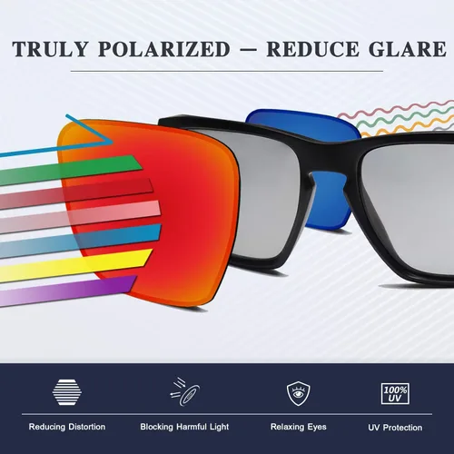 Miniatura 6 de Lentes de repuesto UV400 de 0.071 in de grosor para gafas de sol Oakley Holbrook XL OO9417 Midnight Sun