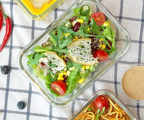Miniatura 5 de MCIRCO - Paquete de 8 recipientes de vidrio de 30 onzas para preparación de comidas, recipientes herméticos de vidrio con tapas, aptos para Verde