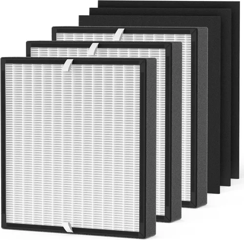 Miniatura 10 de Paquete de 2 filtros de repuesto BF35 compatibles con BF35 para purificador BreatheSmart Classic, 2 filtros 2 en 1 + 2 prefiltros de carbono