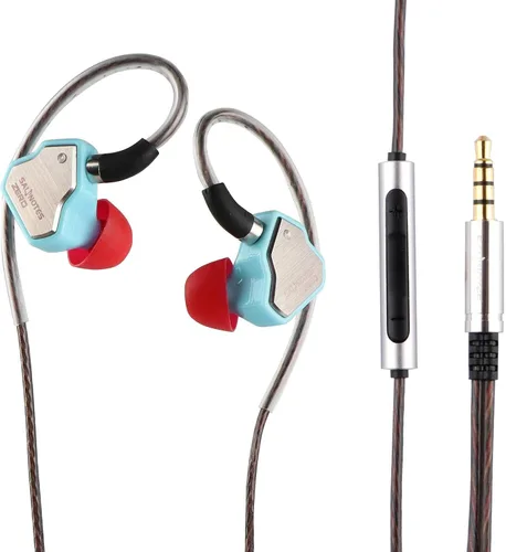 Miniatura 14 de Linsoul 7Hz Salnotes Zero HiFi 10mm controlador dinámico auricular que se ajusta al oído IEM con diafragma compuesto de metal, placa frontal
