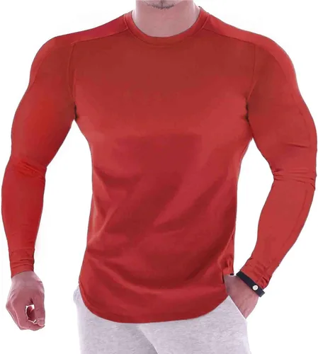 Miniatura 61 de Camisas de compresión atléticas de manga larga para hombre, capa base, camisa de entrenamiento atlético, camisas de compresión, camisetas deportivas