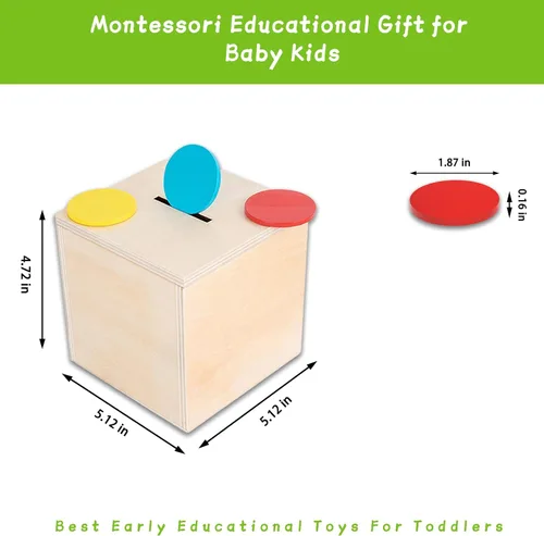 Miniatura 6 de Kit de juego de madera Montessori 4 en 1 para niños de más de 1 año, juegos de cosecha de zanahorias, caja de monedas para bebés, juguetes