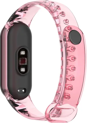 Miniatura 2 de Senter Correa de repuesto de silicona suave para Xiaomi Mi Band 5 / Mi Band 6 Smart Watch Rosado