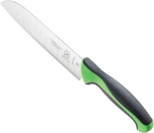 Miniatura 7 de Mercer Culinary Millennia Colors - Juego de 5 tableros magnéticos con asas verdes, bambú