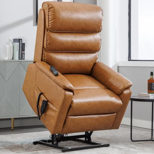 Miniatura 9 de Silla Reclinable con Elevación Eléctrica con Masaje de Vibración y Calor para Personas Mayores de Estatura Pequeña, Silla Elevadora Pequeña