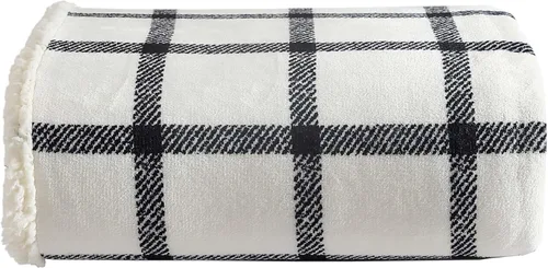 Miniatura 45 de Eddie Bauer - Manta, Forro Polar Cepillado y Ropa de Cama Sherpa Suave, Manta para Sofá y Cama (Gris Tono Alce, 50" x 60")