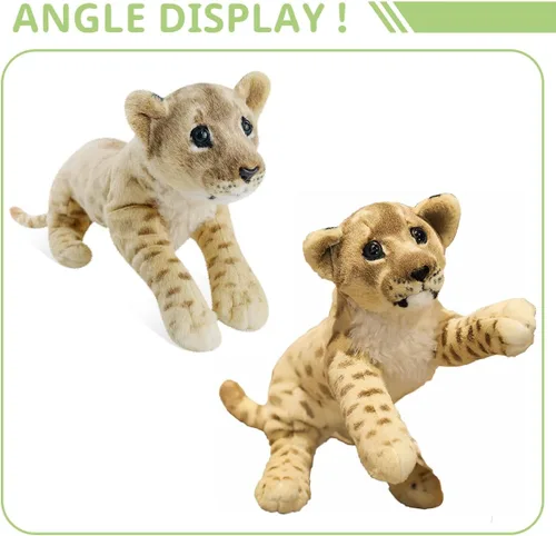 Miniatura 5 de León de Peluche Suave Grande León de Peluche de Felpa León Juguetes Animales de Safari León de Peluche Lindo Juguetes de Peluche de la Jungla