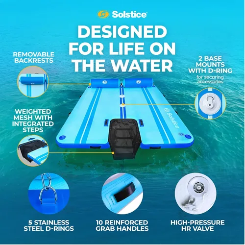 Miniatura 5 de SOLSTICE Inflatable Pup Plank, Dog Water Ramp for Boats & Docks, Boost Step