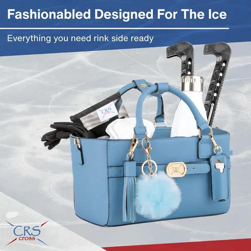 Miniatura 162 de CRS Cross Rink Side Tote. Ice Skating Accessory Bag-Figure Skating, Roller, Inline Skaters, Dance, Cheer.Organizes Guards Water Bottle Phone