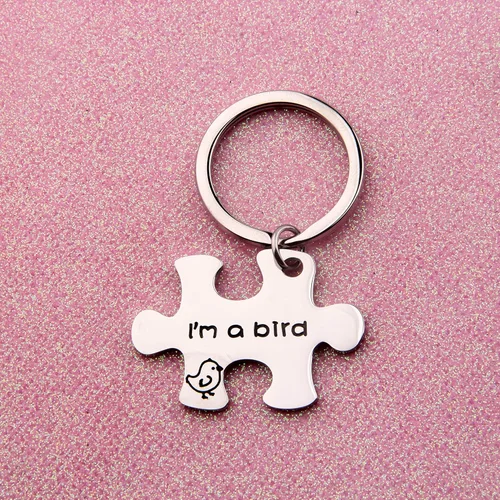 Miniatura 2 de If You're A Bird I'm A Bird Llavero The Notebook Movie Jewelry Llavero para parejas, regalo F-9PBI