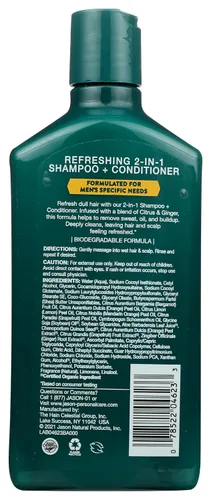 Miniatura 2 de Jason Champú y acondicionador refrescante 2 en 1 para hombre, 12 onzas