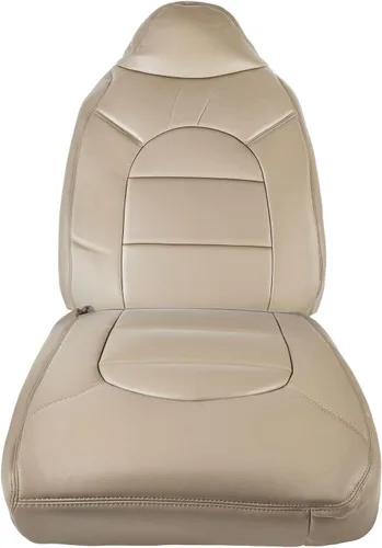 A-Premium Funda de asiento de color marrón pergamino mediano compatible con Ford F-250/F-350/F-450/F-550 Super Duty Lariat 2000-2001 lado delantero