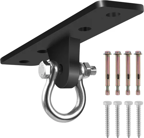 Soportes para colgar bolsas pesadas, colgadores de columpio resistentes, juego de columpios para patio de juegos en interiores y exteriores, con 4