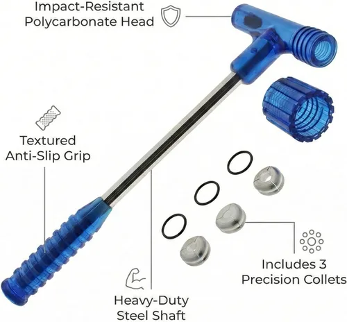 Miniatura 2 de AmeriGunClub - Estuche de impacto para extractor de balas, herramienta de desmontaje estilo inercia de fácil impacto para carga manual, se adapta a