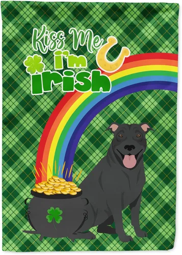 Miniatura 165 de Caroline's Treasures WDK4731GF - Bandera decorativa para jardín del día de San Patricio, color negro y tostado, Airedale Terrier, para jardín