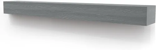 Miniatura 7 de Mantel para chimenea de 48 pulgadas, estante flotante con acabado rústico, estante de pared de madera con soporte invisible resistente