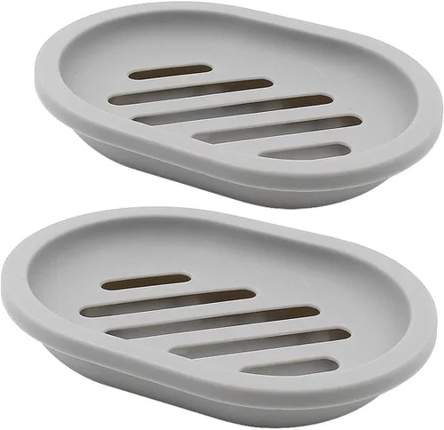 Miniatura 19 de Topsky Jabonera para ducha, 2 jaboneras, ahorradores de jabón para barra de jabón, soporte de barra de jabón para ducha con bandeja de goteo
