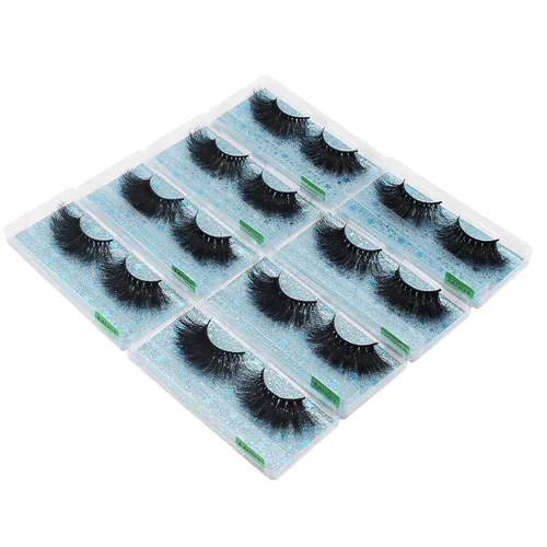 Miniatura 9 de → VAYATOR - 10 pares de pestañas de visón natural al por mayor, pestañas postizas largas y gruesas, pestañas postizas de alto volumen, hechas a