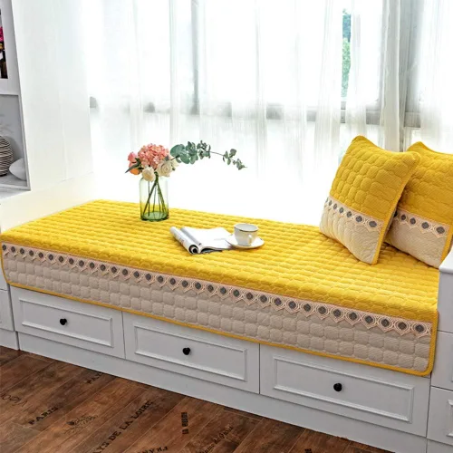 Miniatura 8 de JeogYong Cojín de asiento de ventana estilo bahía para interior, cojines de asiento de ventana de campo para interiores, para dormitorio