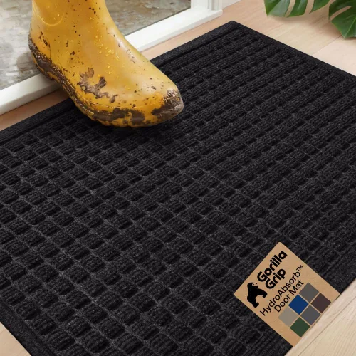 Miniatura 20 de GORILLA GRIP® HydroABSORB - Tapete ultra absorbente para puerta delantera y entrada exterior, atrapa la suciedad y la humedad, tapete de bienvenida