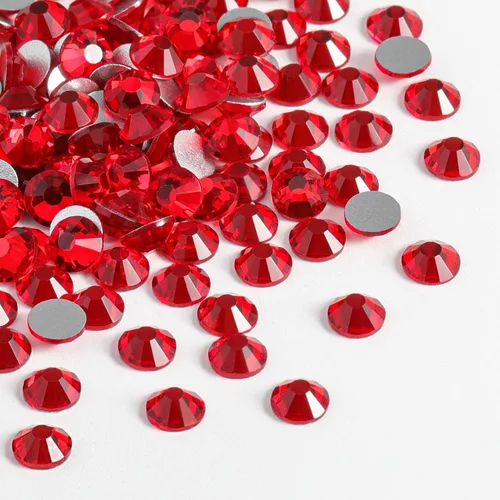 Miniatura 31 de Beadsland 2880 piezas de diamantes de imitación de cristal con reverso plano, gemas redondas para decoración de uñas y manualidades, cristal, SS16
