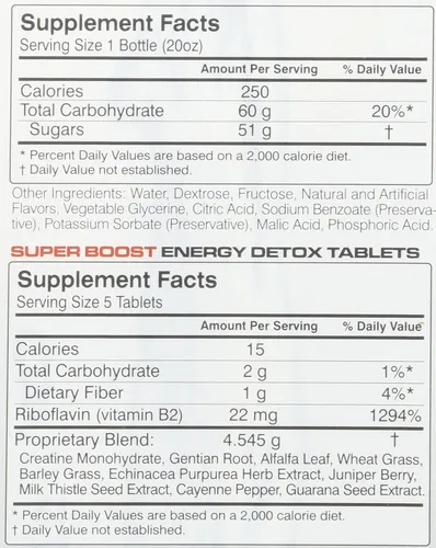 Miniatura 8 de Herbal Clean QCarbo - 20 bebidas desintoxicantes prémium para el mismo día, sabor fresa y mango, 20 onzas líquidas, y tabletas, 5