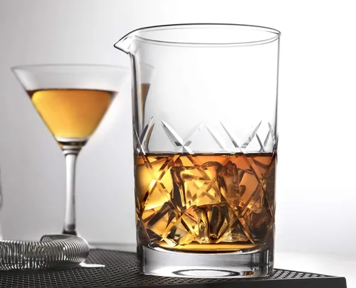 Miniatura 5 de Hiware Profesional 24 oz Vaso Mezclador de Cóctel, Vaso Mezclador de Cristal Sin Costuras de Fondo Grueso