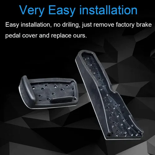 Miniatura 6 de Juego de 2 almohadillas antideslizantes de aleación de aluminio para pedal de freno y acelerador, accesorios de decoración interior para Chevrolet