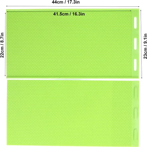 Miniatura 4 de Alvinlite Molde de hoja de cera de abejas de silicona para base de cera de abejas, 2 piezas, 0.213 in, accesorios de apicultura para apicultor