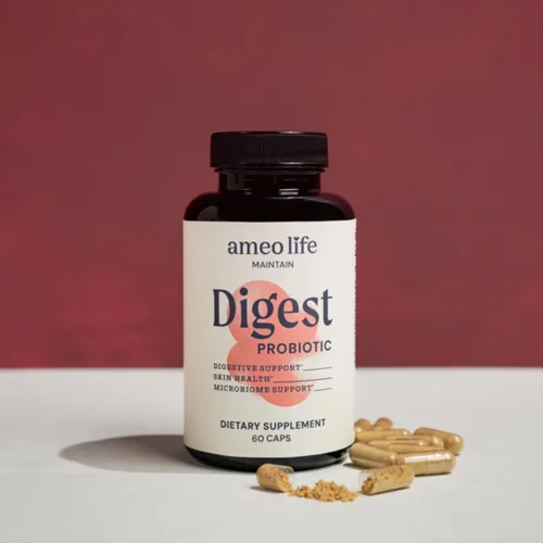 Miniatura 3 de Ameo Life Probiótico para la salud digestiva e intestinal – Bacillus Subtilis & Bacillus coagulans con aloe vera, cúrcuma, psyllium, olmo