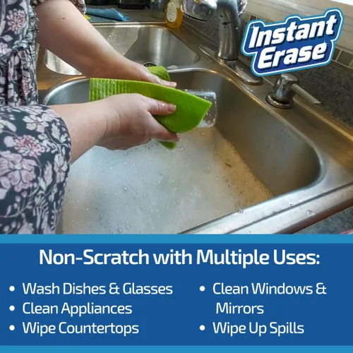 Miniatura 4 de Paños de cocina suecos reutilizables, paños de cocina ultra absorbentes para cocina, baño, lavar platos y más - Esponjas de celulosa - Paquete de 12