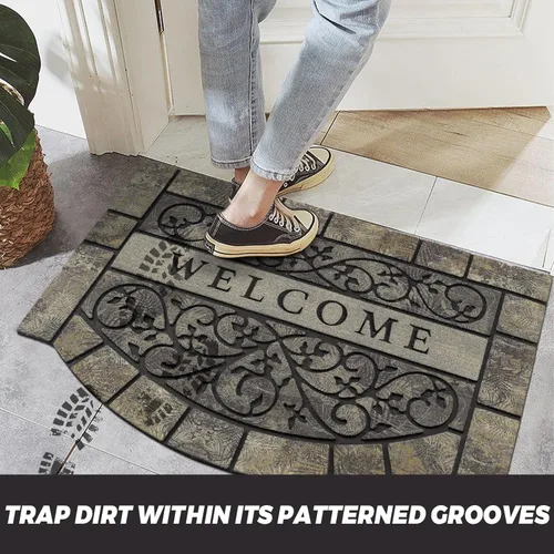 Miniatura 6 de Tapete grueso de bienvenida para exteriores, 24 x 36 pulgadas, tapete grande de bienvenida duradero para puerta delantera, resistente y Tapete
