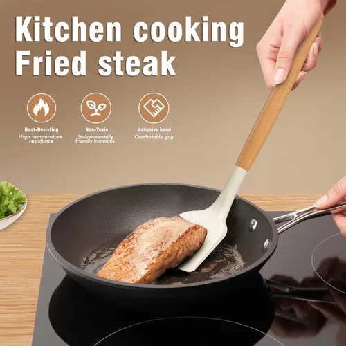 Miniatura 3 de AVGPD Juego de utensilios de cocina de silicona, utensilios de cocina de silicona resistentes al calor de 446°, utensilios de cocina antiadherentes