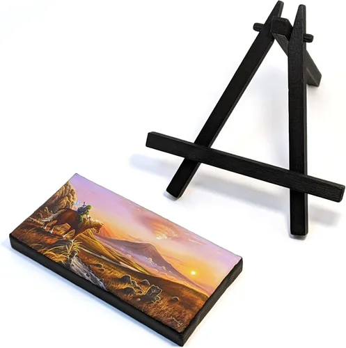 Miniatura 3 de Land and Sky Fine Art Mini pintura de la leyenda de Zelda - La aventura espera
