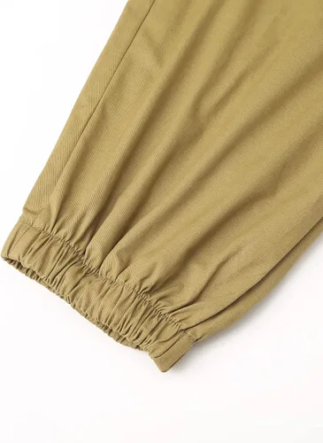 Miniatura 8 de Bilitry Pantalones deportivos chinos para hombre, pantalones cargo para senderismo, recreación al aire libre, pantalones de sarga para fitness