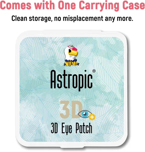 Miniatura 6 de Astropic Parche para ojos de algodón y seda 3D para niños, parche de ojos para niñas para gafas Parche médico para niños con ojo perezoso