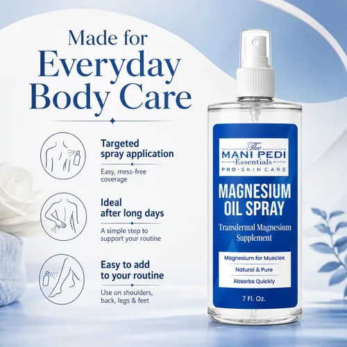 Miniatura 2 de Spray de aceite de magnesio. Suplemento tópico de magnesio de absorción rápida. Ayuda a los músculos y las articulaciones, puede promover un mejor