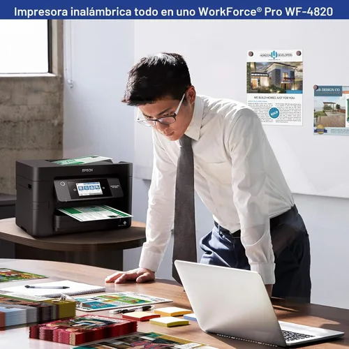 Miniatura 5 de Epson® Workforce® Pro WF-4820 Impresora inalámbrica de inyección de tinta a color todo en uno, negro, grande